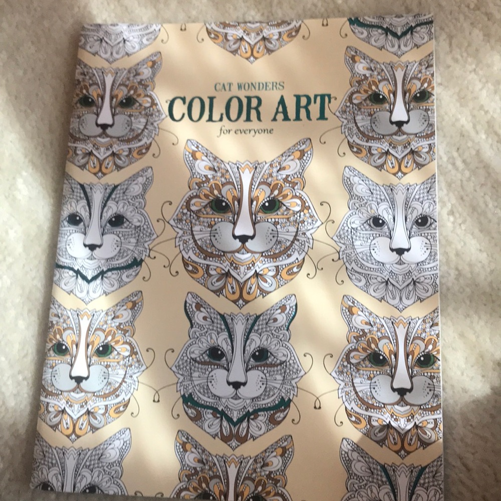 Cat Wonders adult coloring book
